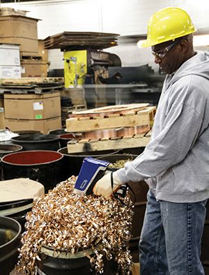 xrf, hhxrf in metal sorting - quick results  -  portable xrf